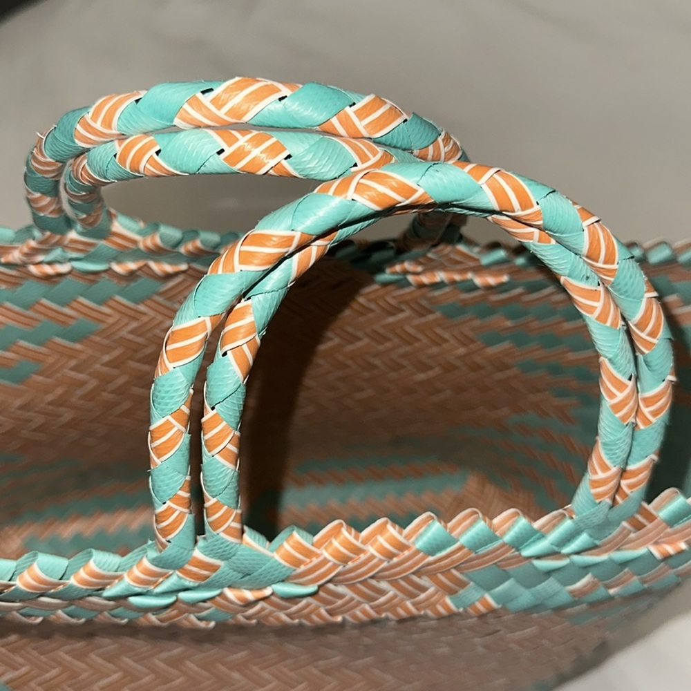 Anthropologie Diamon Woven Bag - Blue - Picture 8 of 8